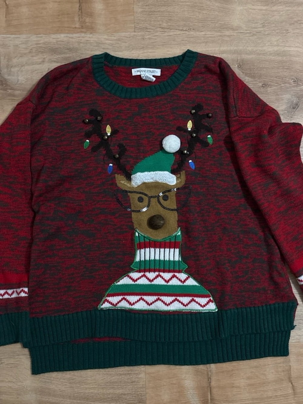 Women's Ugly Christmas Sweater Reindeer Sweater